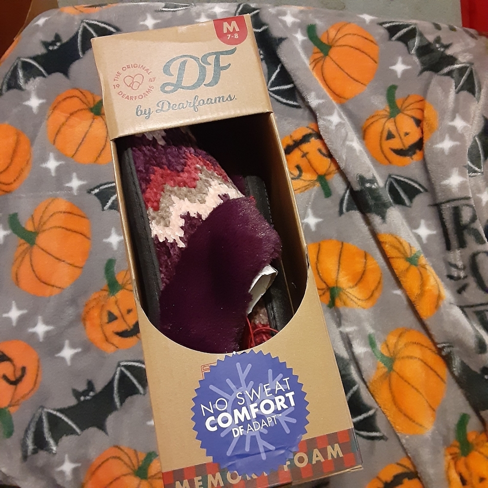 Dearfoams No Sweat Indoor/Outdoor Slippers Size M 7/8